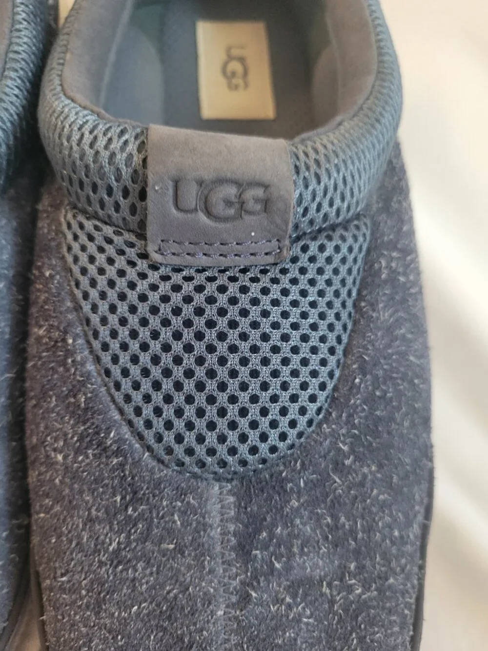 UGG Tasman IOE Mens 10 NWOT Suede Slip On Clog Slippers Shoes Blue Gray Slip On